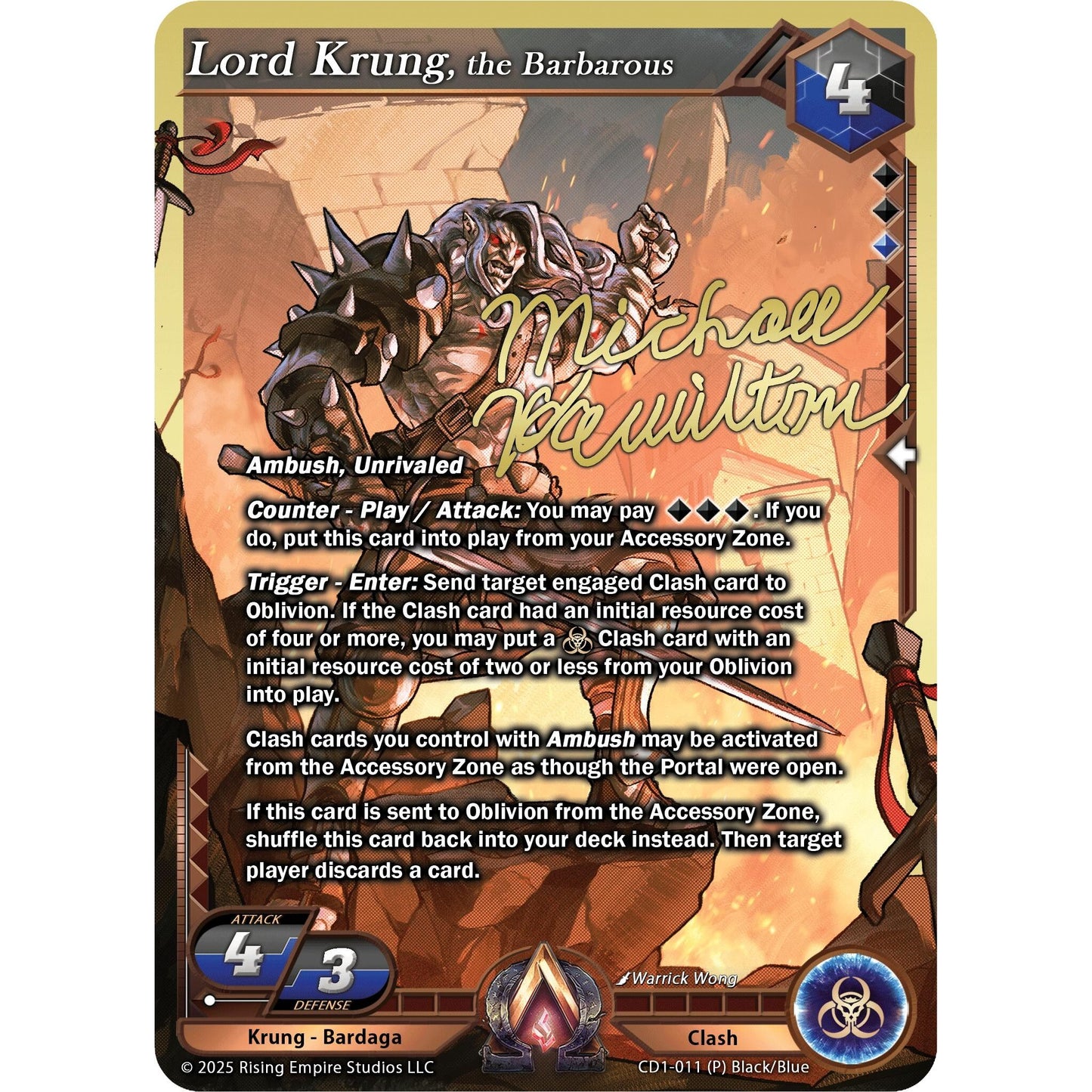 Image for Lord Krung, the Barbarous (CD1-011) (CD1) - Alpha Clash