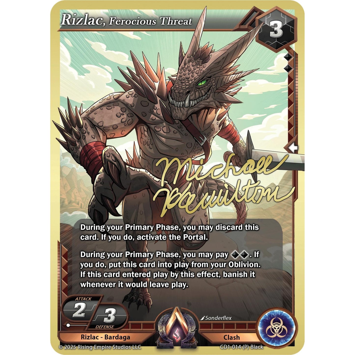 Image for Rizlac, Ferocious Threat (CD1-014) (CD1) - Alpha Clash