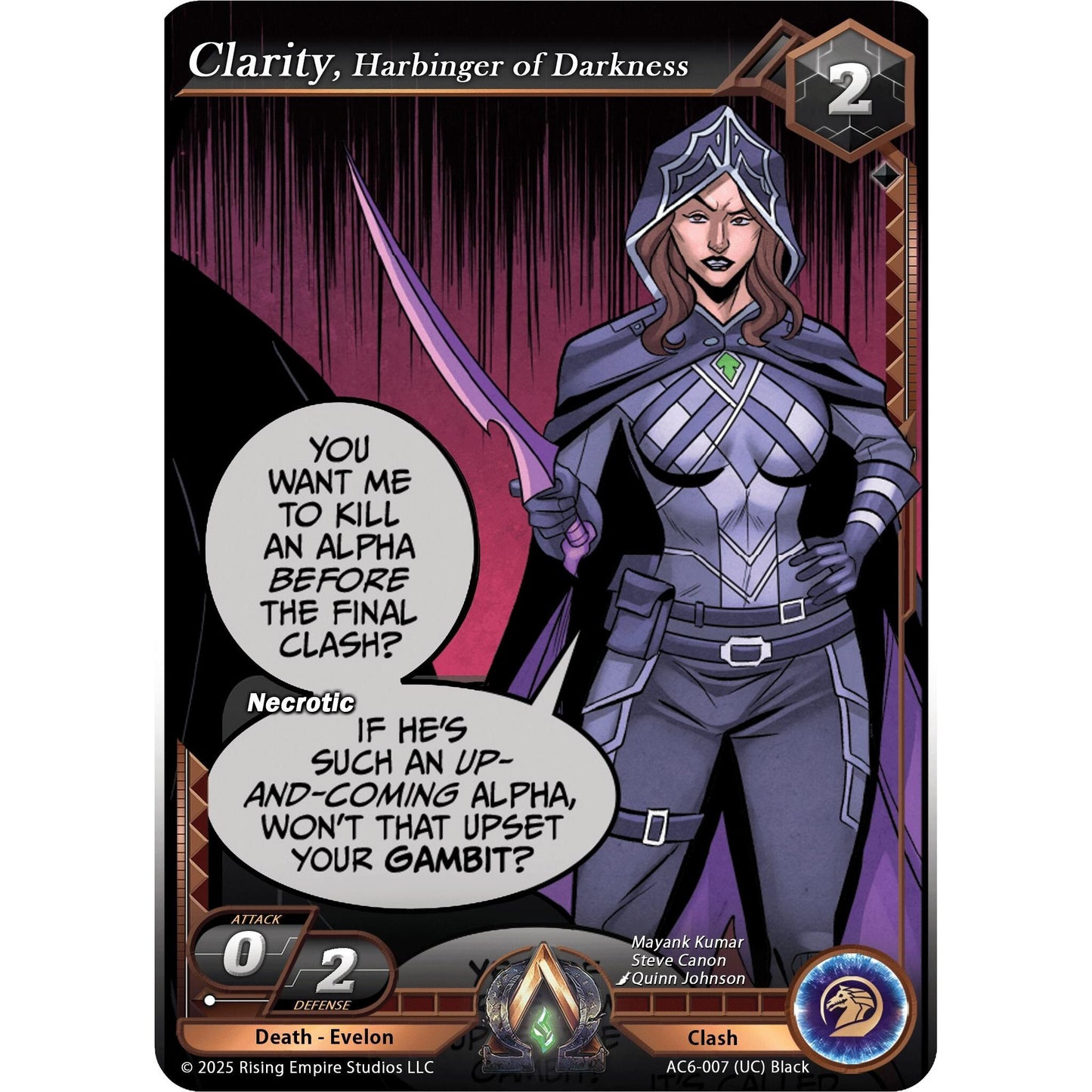 Image for Clarity, Harbinger of Darkness (AC6-007) (AC06) - Alpha Clash