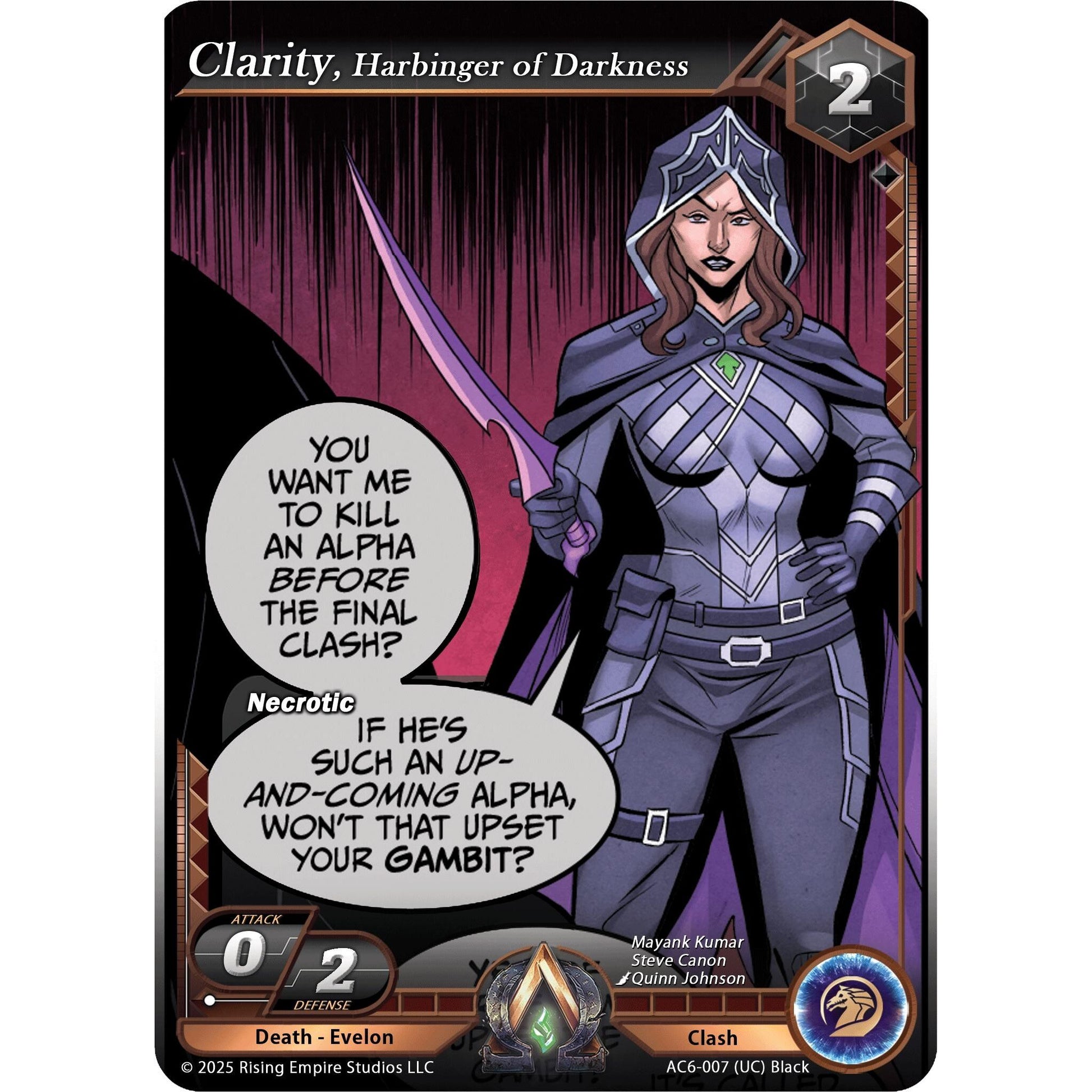 Image for Clarity, Harbinger of Darkness (AC6-007) (AC06) - Alpha Clash