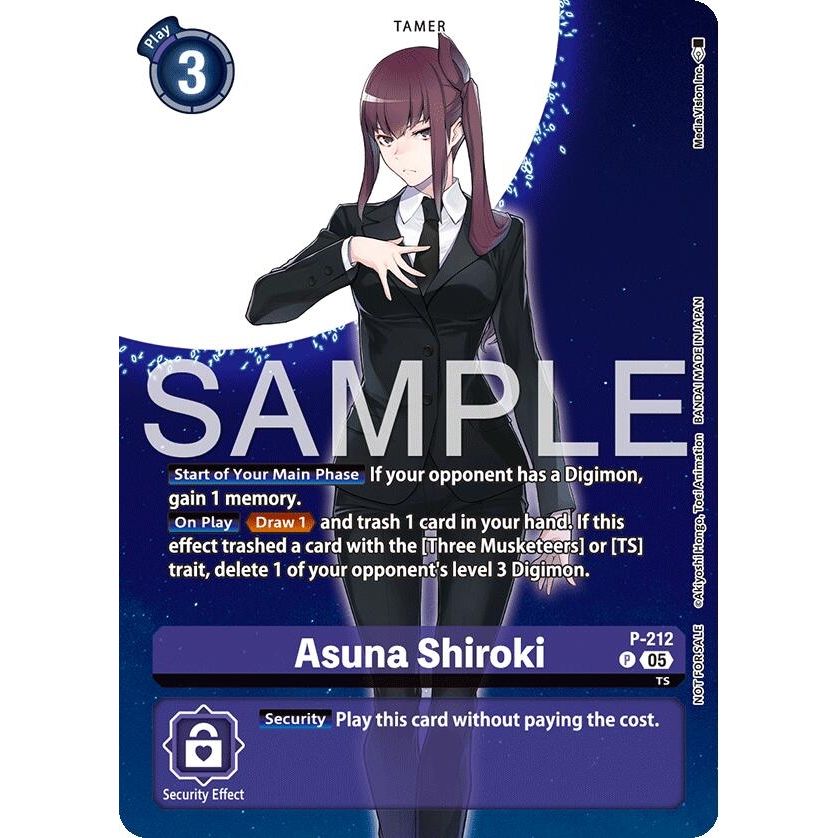 Image for Asuna Shiroki (Hacker's Slumber Box Promotion Pack) (P-212 P) (D-PR) - Digimon Card Game