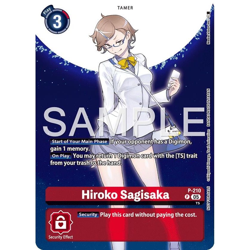 Image for Hiroko Sagisaka (Hacker's Slumber Box Promotion Pack) (P-210 P) (D-PR) - Digimon Card Game