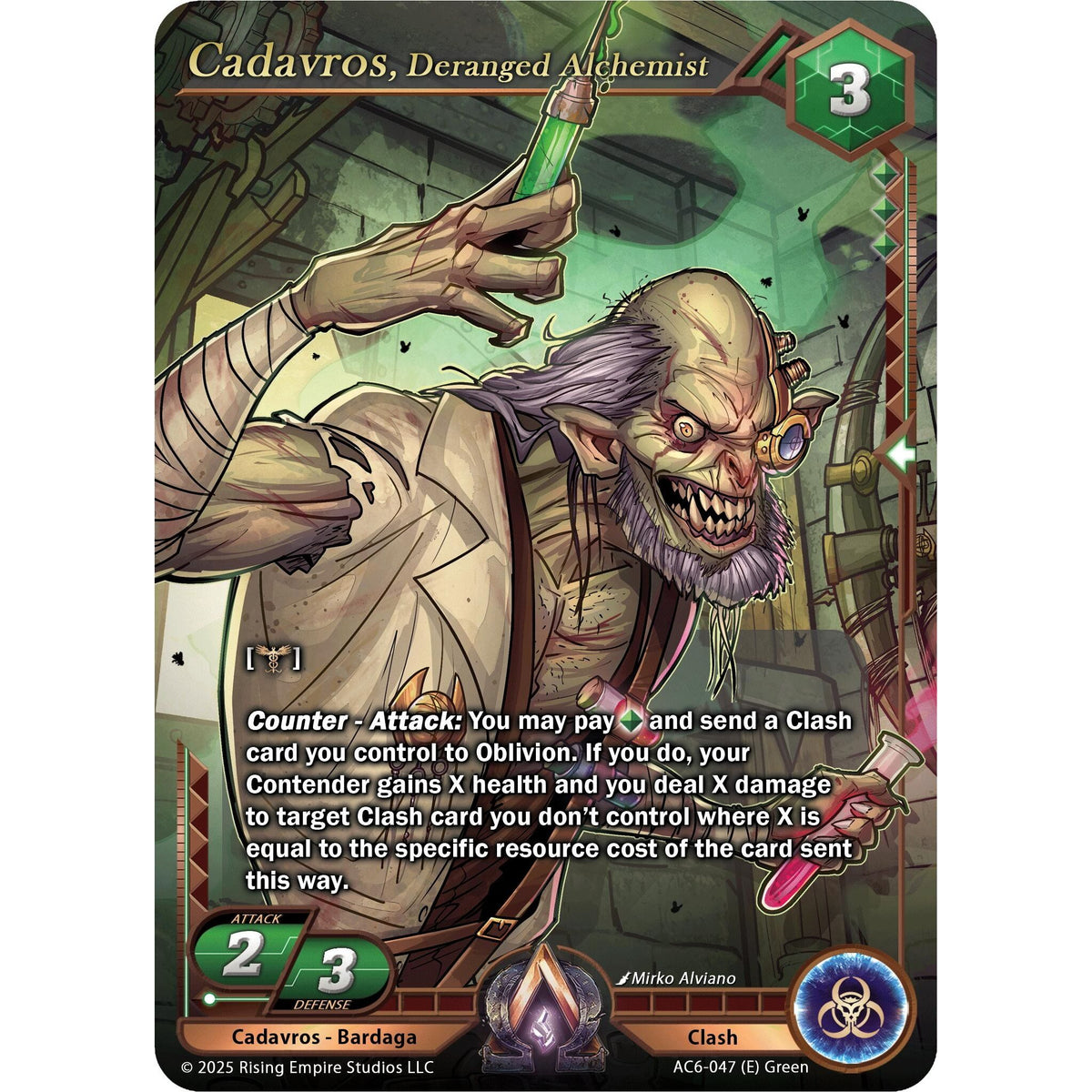 Image for Cadavros, Deranged Alchemist (AC6-047) (AC06) - Alpha Clash
