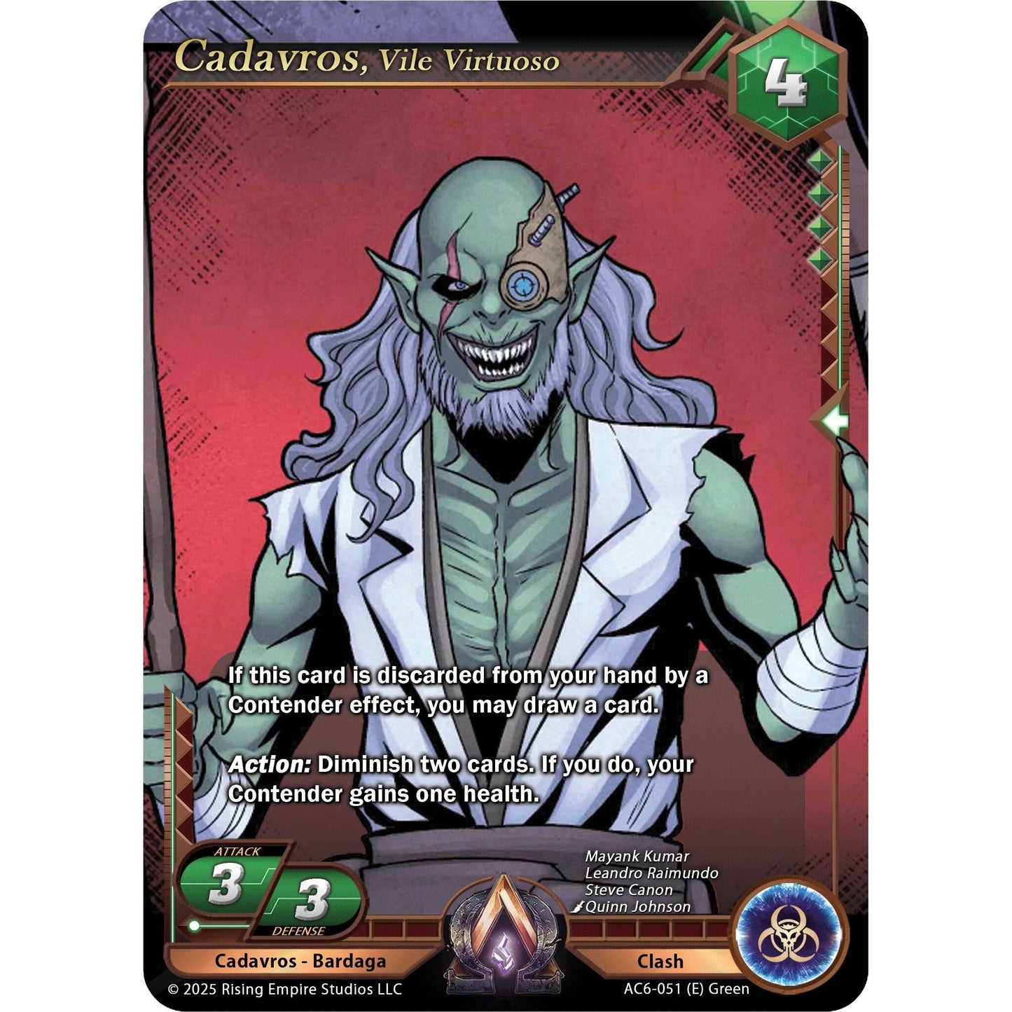 Image for Cadavros, Vile Virtuoso (AC6-051) (AC06) - Alpha Clash