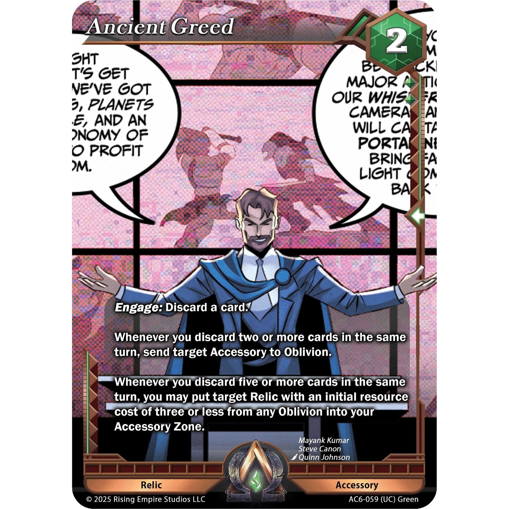 Image for Ancient Greed (AC6-059) (AC06) - Alpha Clash