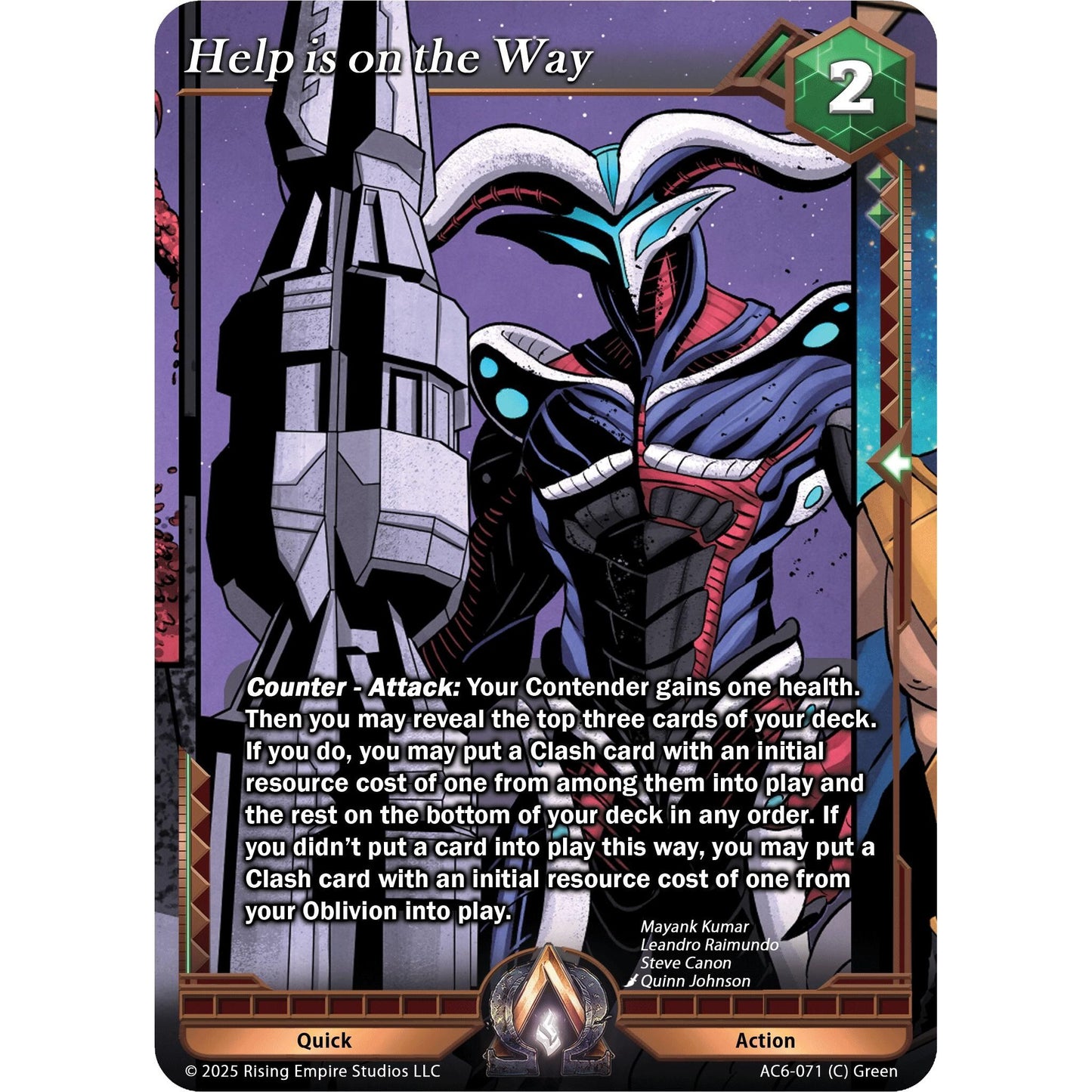Image for Help is on the Way (AC6-071) (AC06) - Alpha Clash