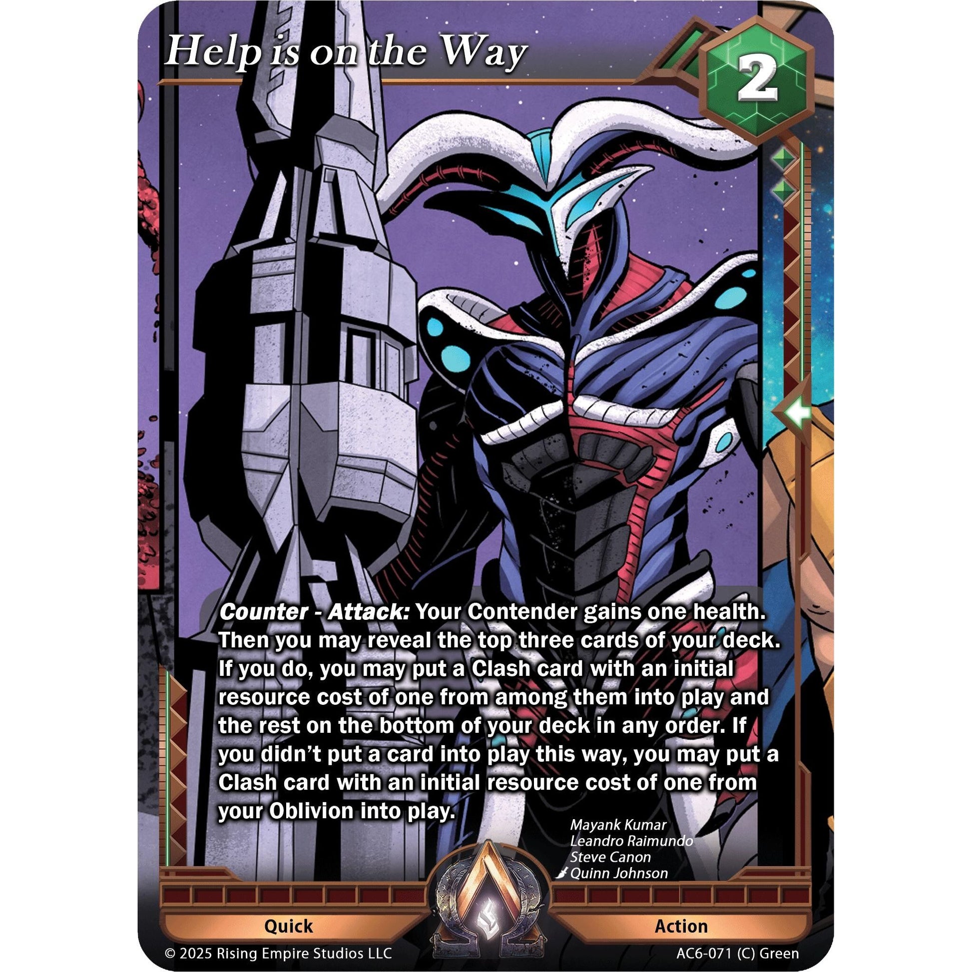 Image for Help is on the Way (AC6-071) (AC06) - Alpha Clash