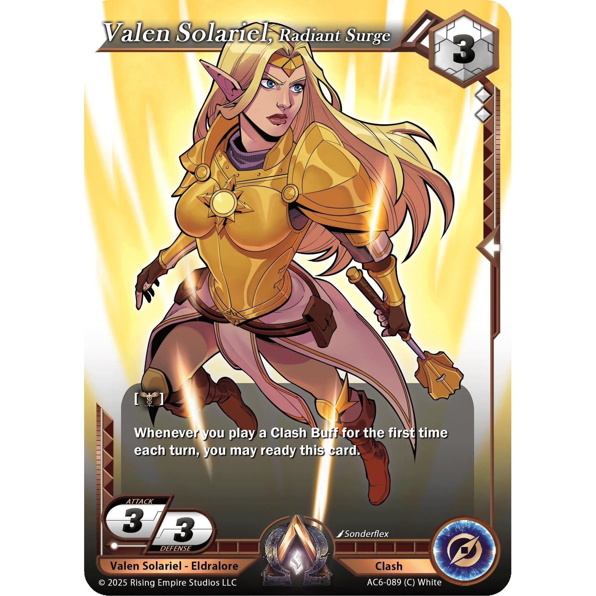 Image for Valen Solariel, Radiant Surge (AC6-089) (AC06) - Alpha Clash