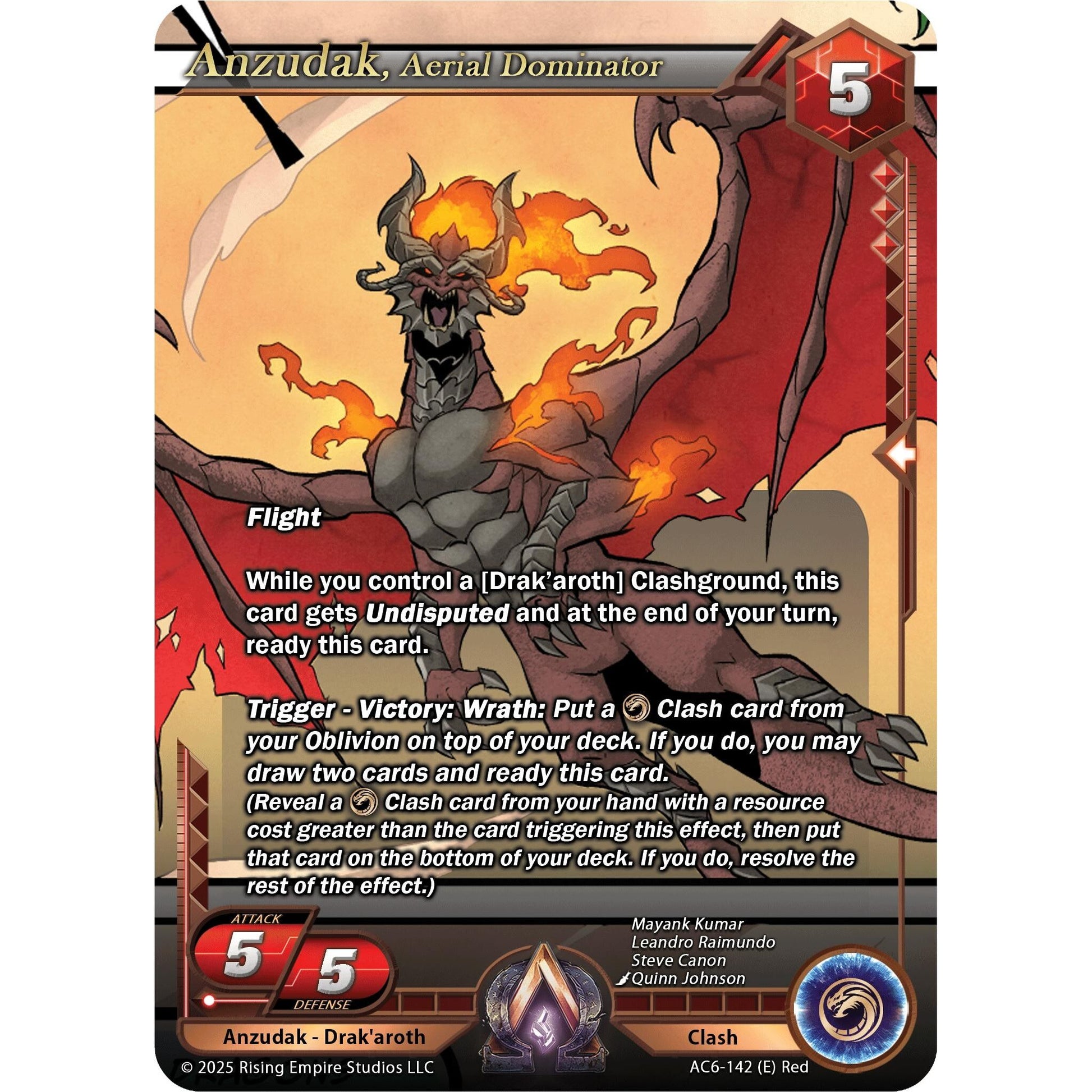 Image for Anzudak, Aerial Dominator (AC6-142) (AC06) - Alpha Clash
