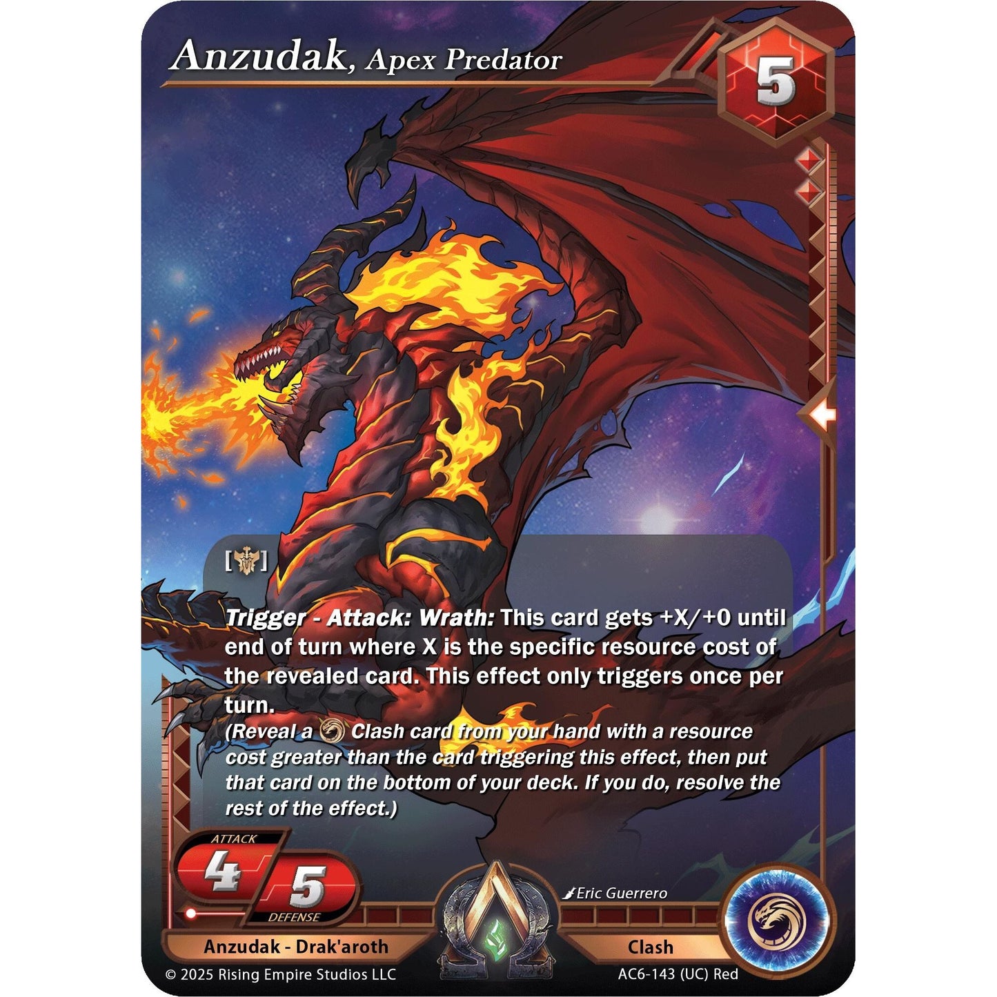 Image for Anzudak, Apex Predator (AC6-143) (AC06) - Alpha Clash