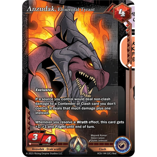 Image for Anzudak, Elemental Tyrant (AC6-144) (AC06) - Alpha Clash