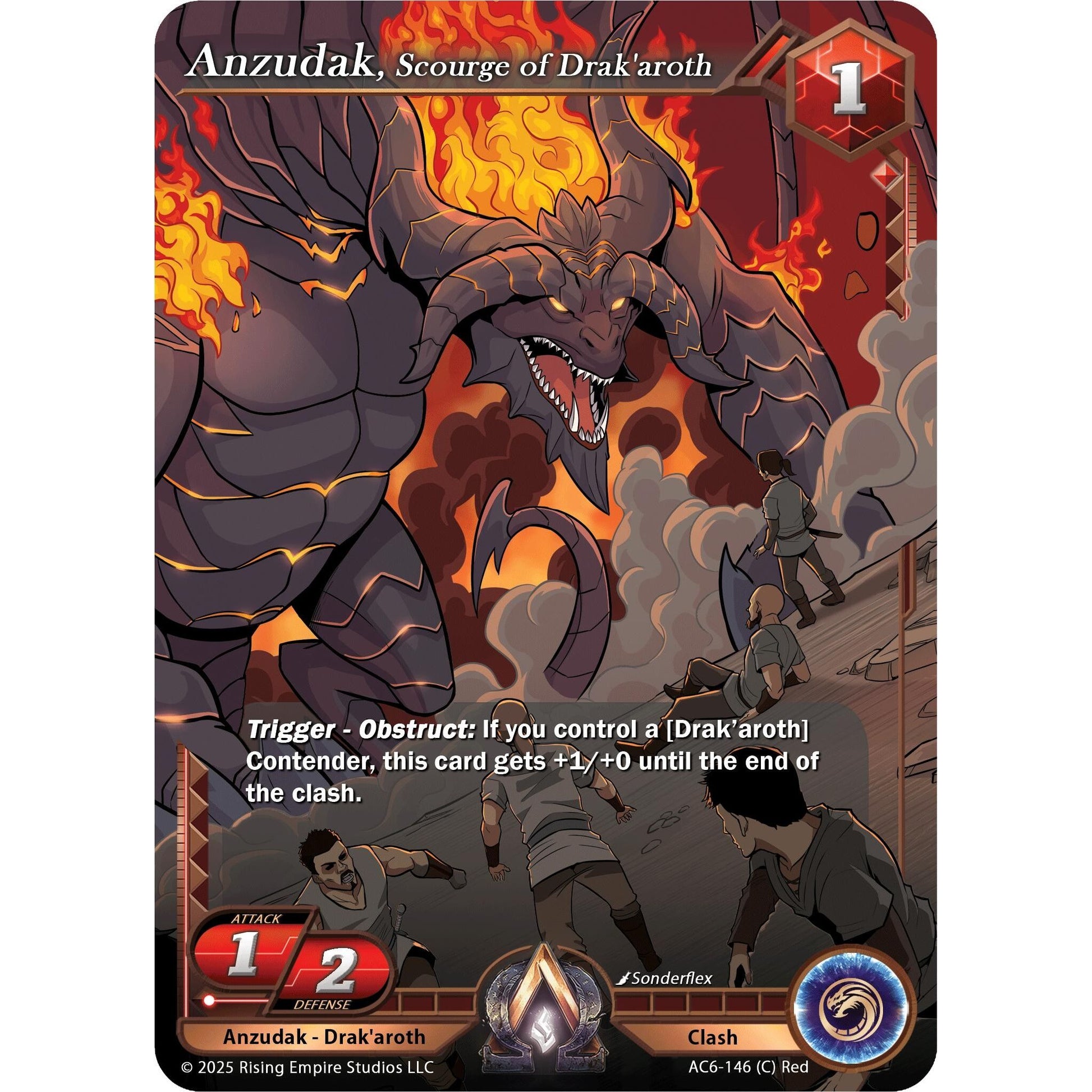 Image for Anzudak, Scourge of Drak'aroth (AC6-146) (AC06) - Alpha Clash