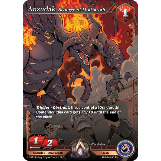 Image for Anzudak, Scourge of Drak'aroth (AC6-146) (AC06) - Alpha Clash