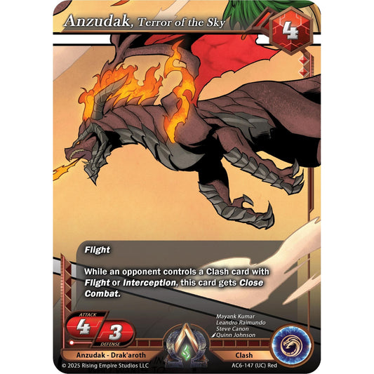 Image for Anzudak, Terror of the Sky (AC6-147) (AC06) - Alpha Clash