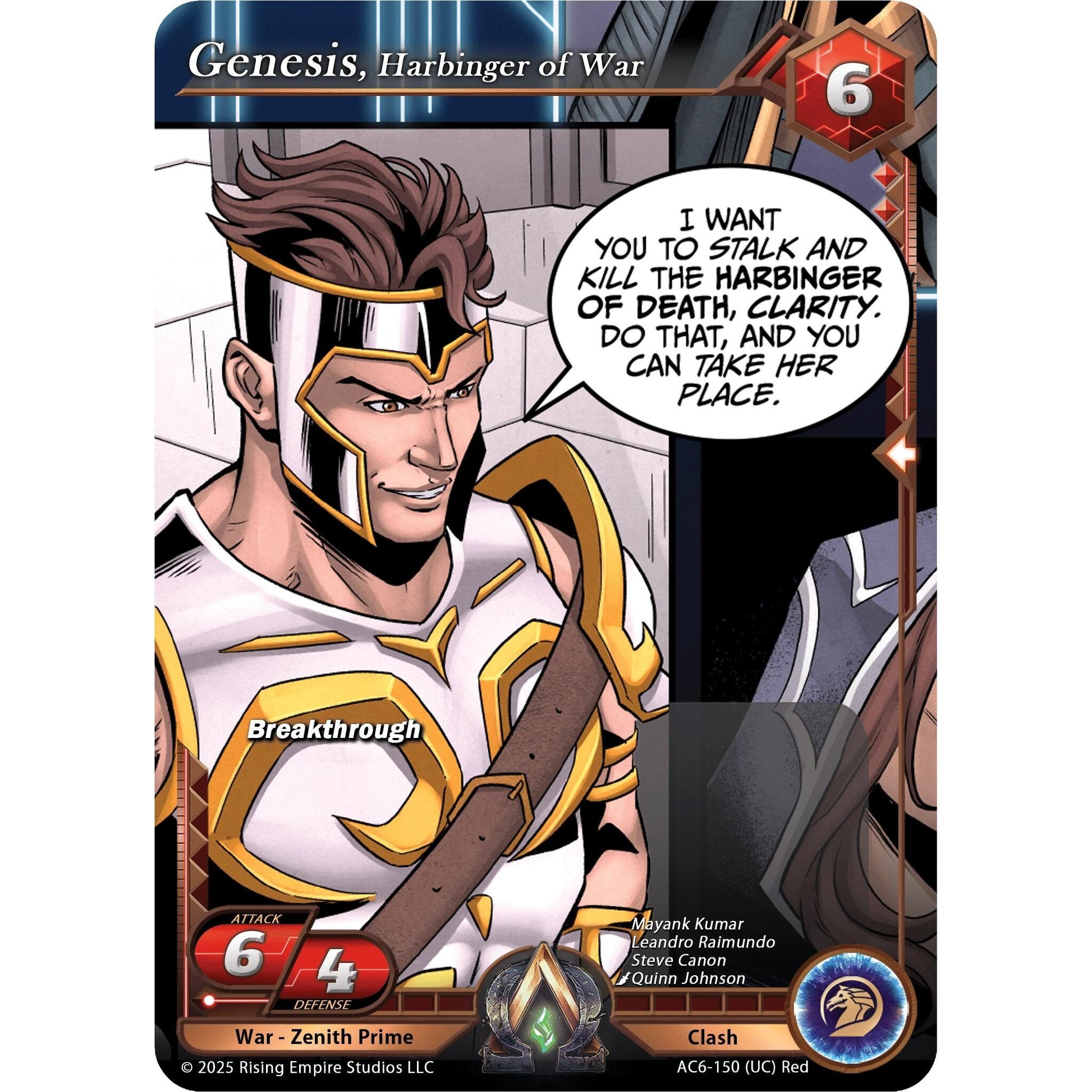 Image for Genesis, Harbinger of War (AC6-150) (AC06) - Alpha Clash