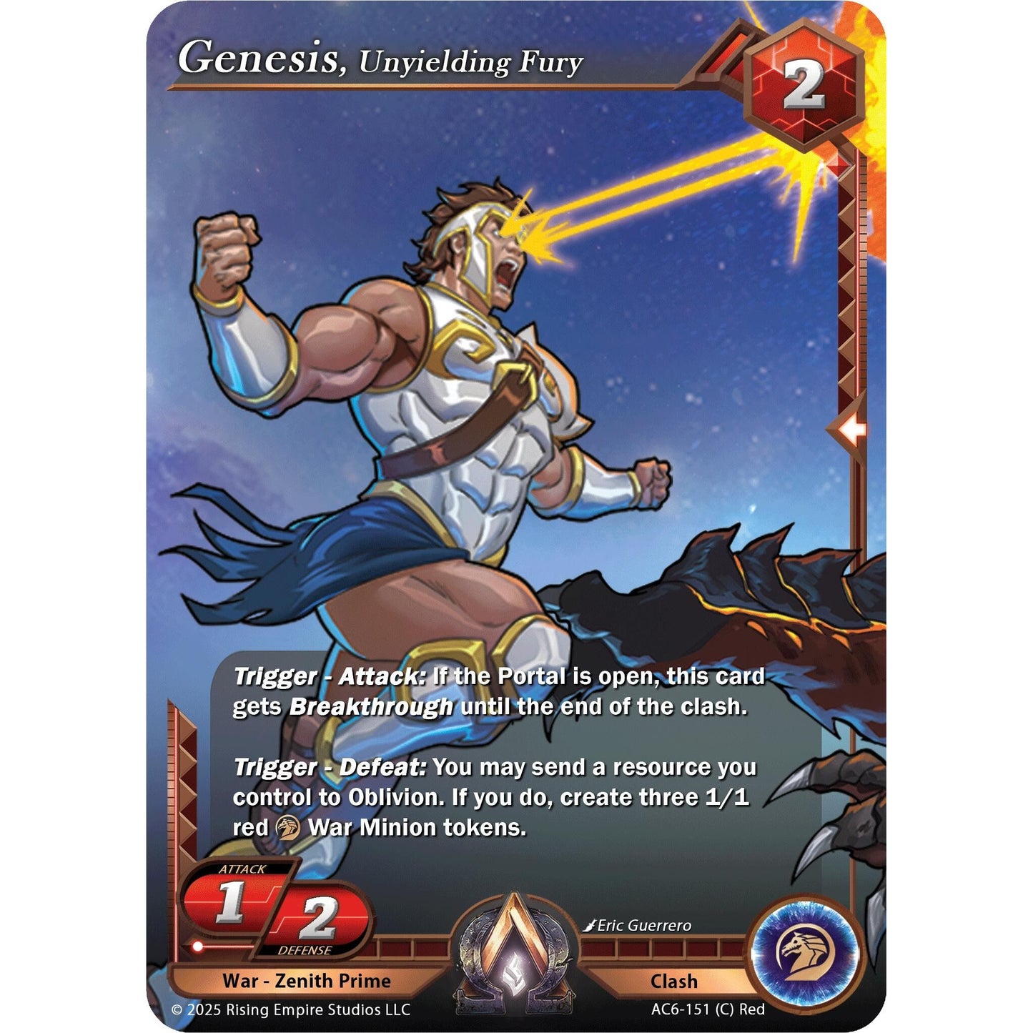 Image for Genesis, Unyielding Fury (AC6-151) (AC06) - Alpha Clash