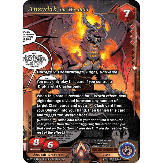 Image for Anzudak, the Wrathful (AC6-178) (AC06) - Alpha Clash
