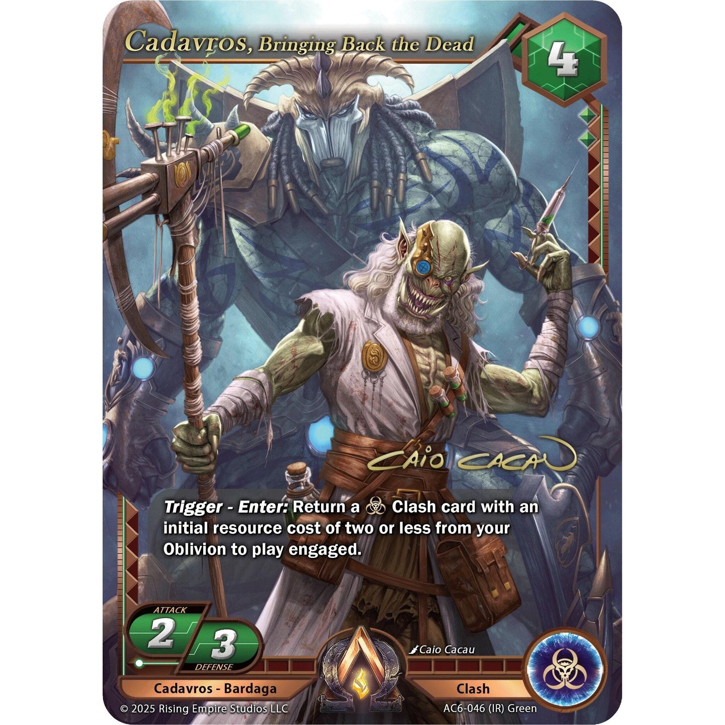 Image for Cadavros, Bringing Back the Dead (Iconic Rare) (AC6-046) (AC06) - Alpha Clash