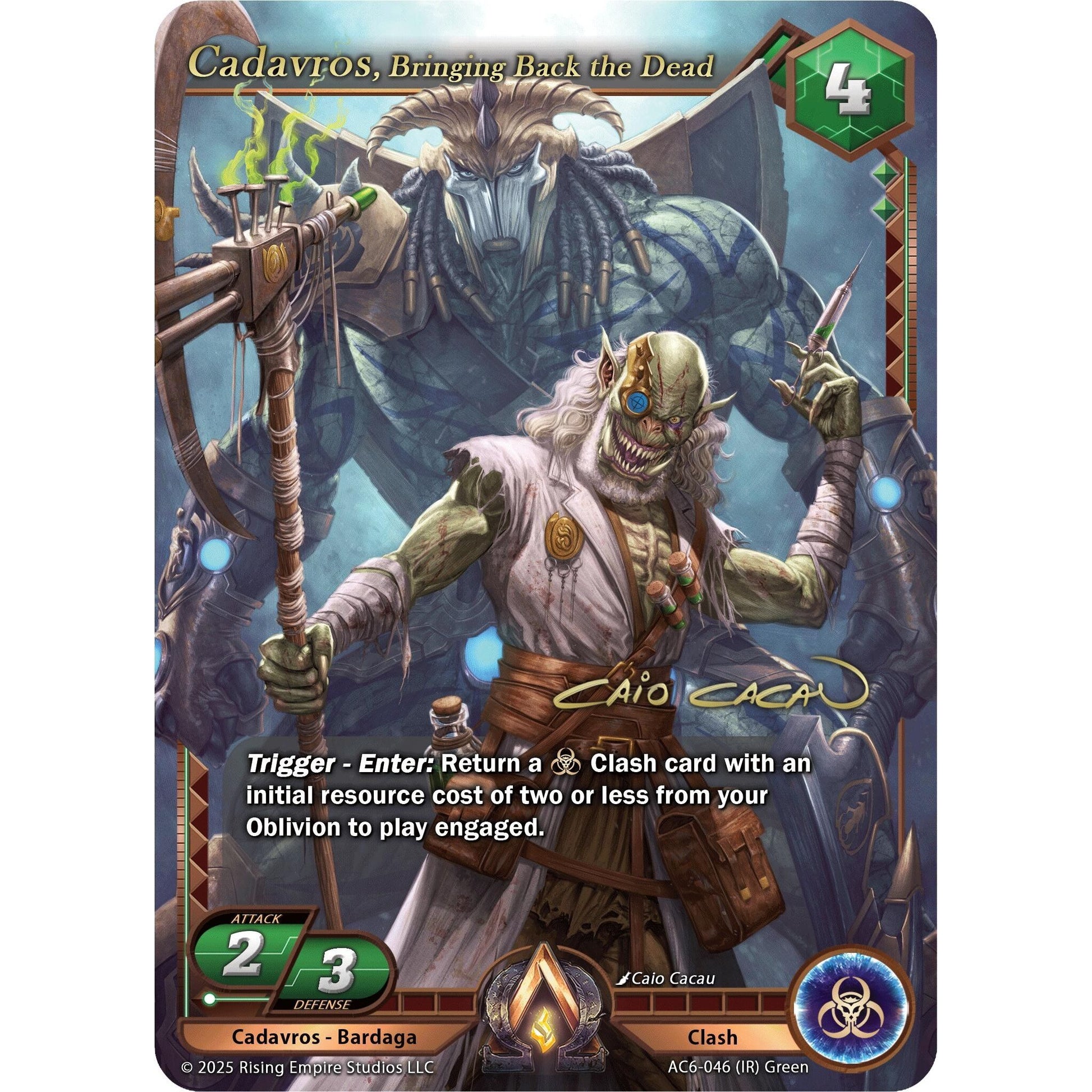 Image for Cadavros, Bringing Back the Dead (Iconic Rare) (AC6-046) (AC06) - Alpha Clash