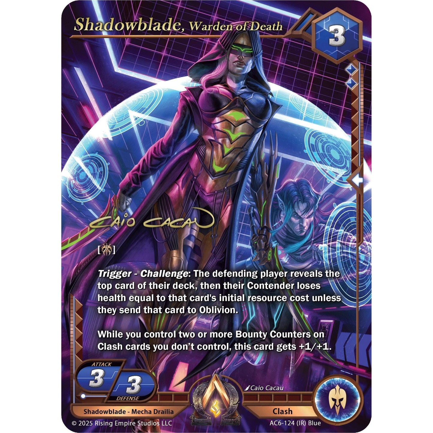 Image for Shadowblade, Warden of Death (Iconic Rare) (AC6-124) (AC06) - Alpha Clash