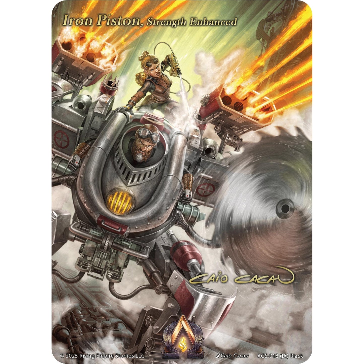 Image for Iron Piston, Strength Enhanced (Iconic Art) (AC6-018) (AC06) - Alpha Clash
