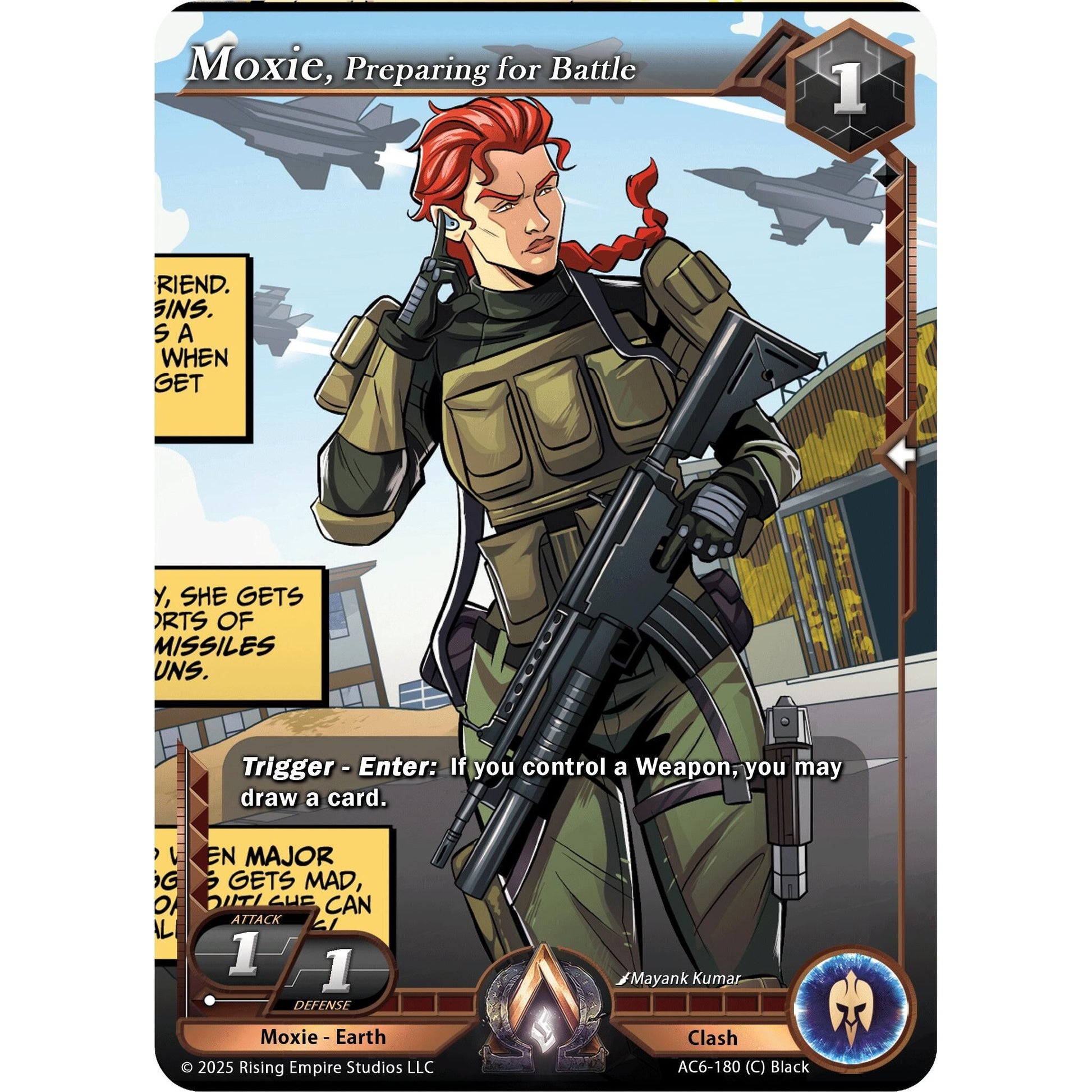 Image for Moxie, Preparing For Battle (AC6-180) (AC06) - Alpha Clash