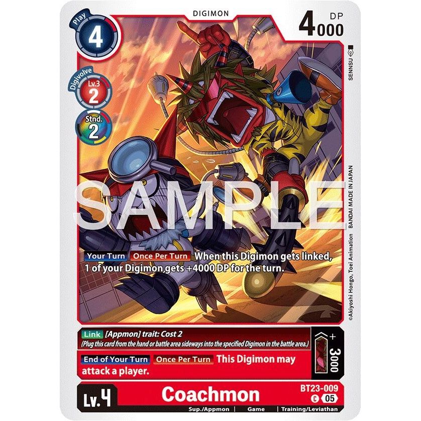 Image for Coachmon (BT23-009 C) (BT-23) - Digimon Card Game