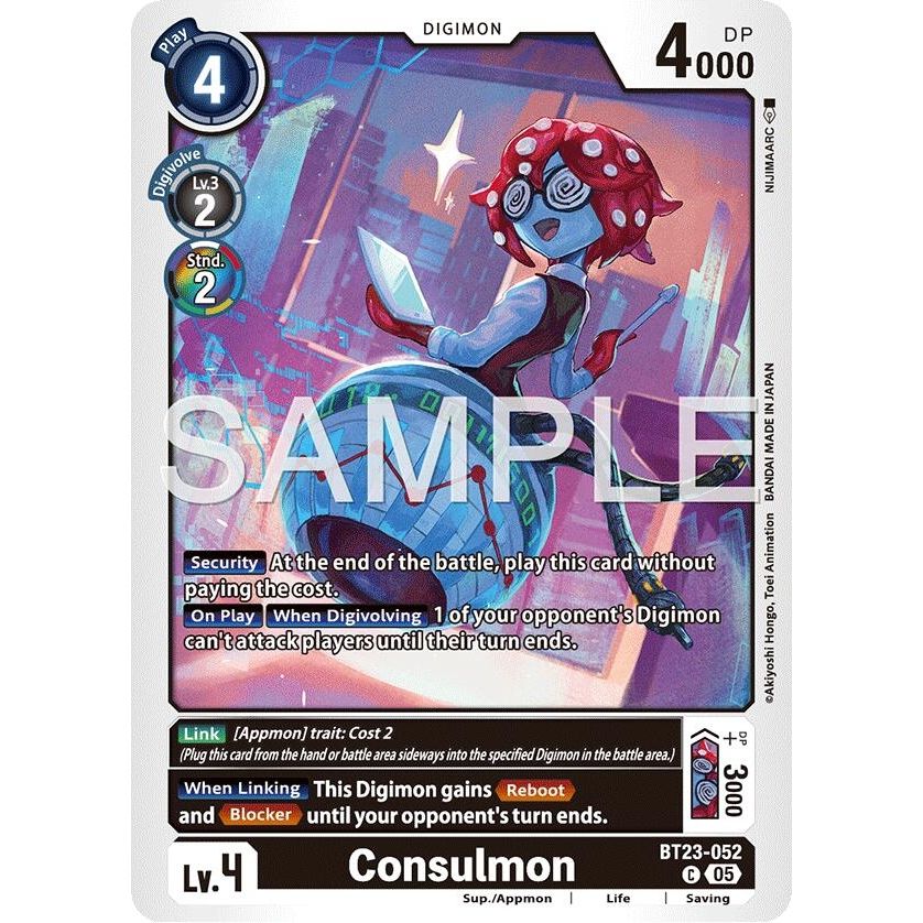 Image for Consulmon (BT23-052 C) (BT-23) - Digimon Card Game