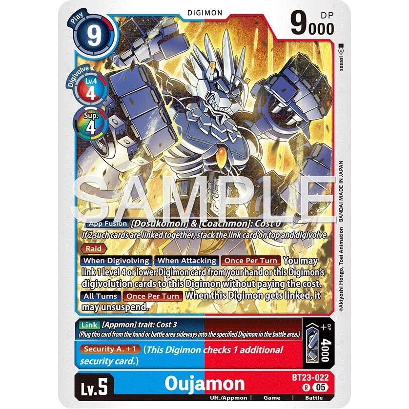 Image for Oujamon (BT23-022 R) (BT-23) - Digimon Card Game