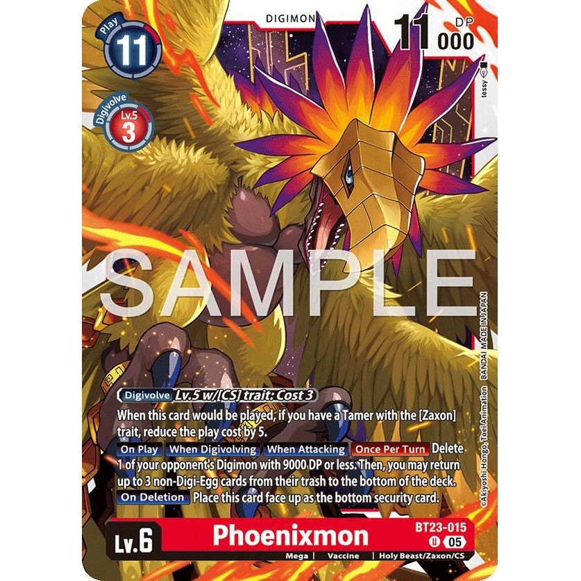 Image for Phoenixmon (BT23-015 U) (BT-23) - Digimon Card Game
