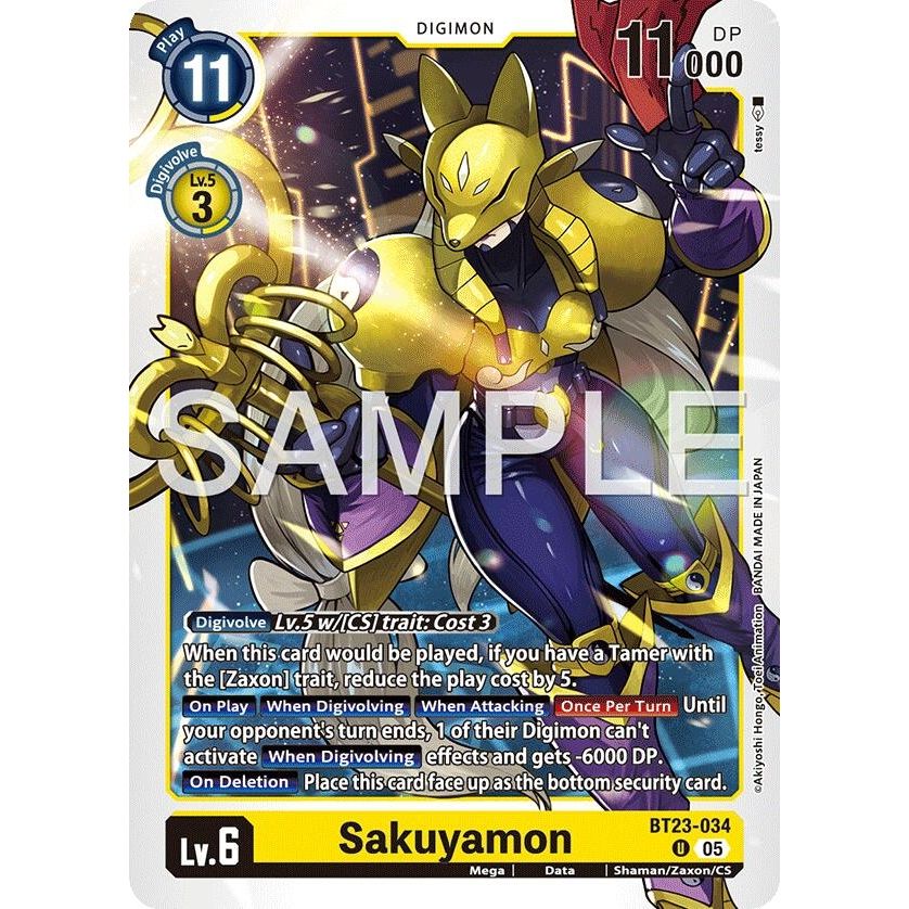 Image for Sakuyamon (BT23-034 U) (BT-23) - Digimon Card Game