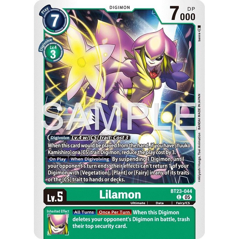 Image for Lilamon (BT23-044 C) (BT-23) - Digimon Card Game