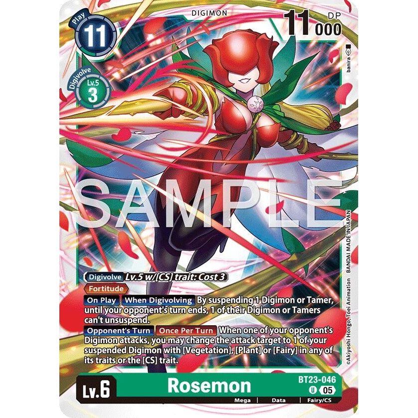 Image for Rosemon (BT23-046 U) (BT-23) - Digimon Card Game