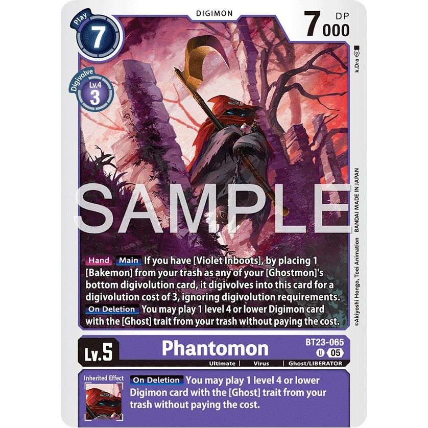 Image for Phantomon (BT23-065 U) (BT-23) - Digimon Card Game