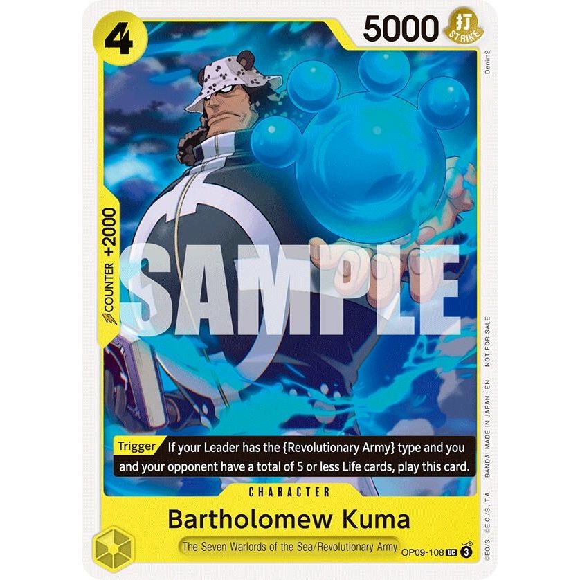 Image for Bartholomew Kuma (Tournament Pack 2025 Vol. 4) (OP09-108) (OP-PR) - One Piece Card Game