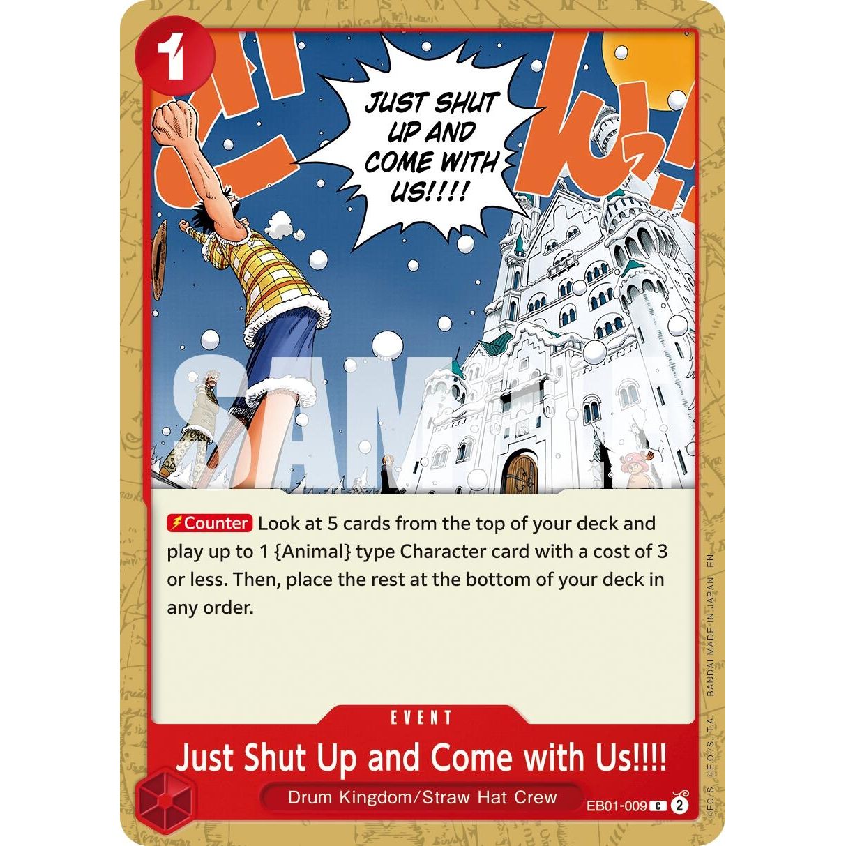 Image for Just Shut Up and Come with Us!!!! (Reprint) (EB01-009) (PRB-02) - One Piece Card Game