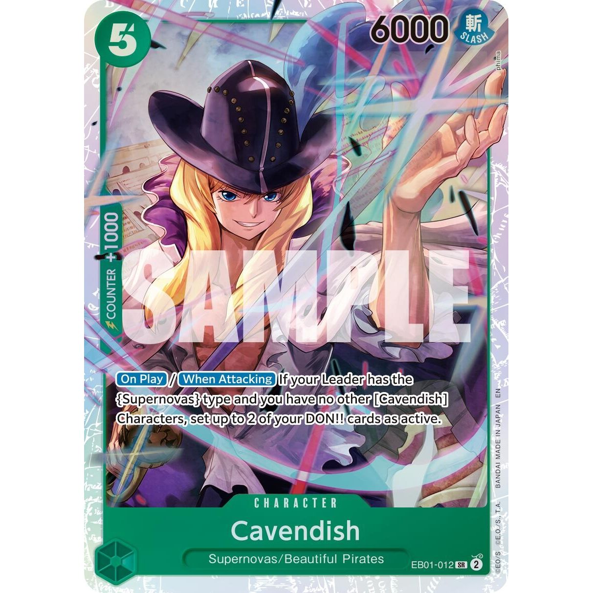 Image for Cavendish - EB01-012 (Reprint) (EB01-012) (PRB-02) - One Piece Card Game