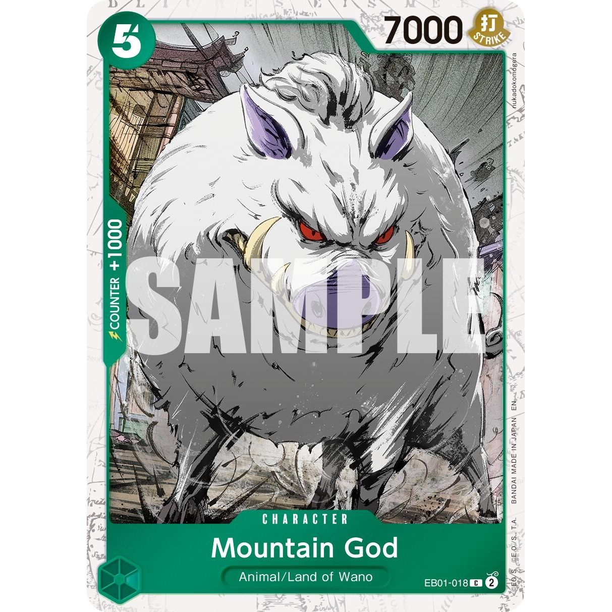 Image for Mountain God (Pirate Foil) (EB01-018) (PRB-02) - One Piece Card Game