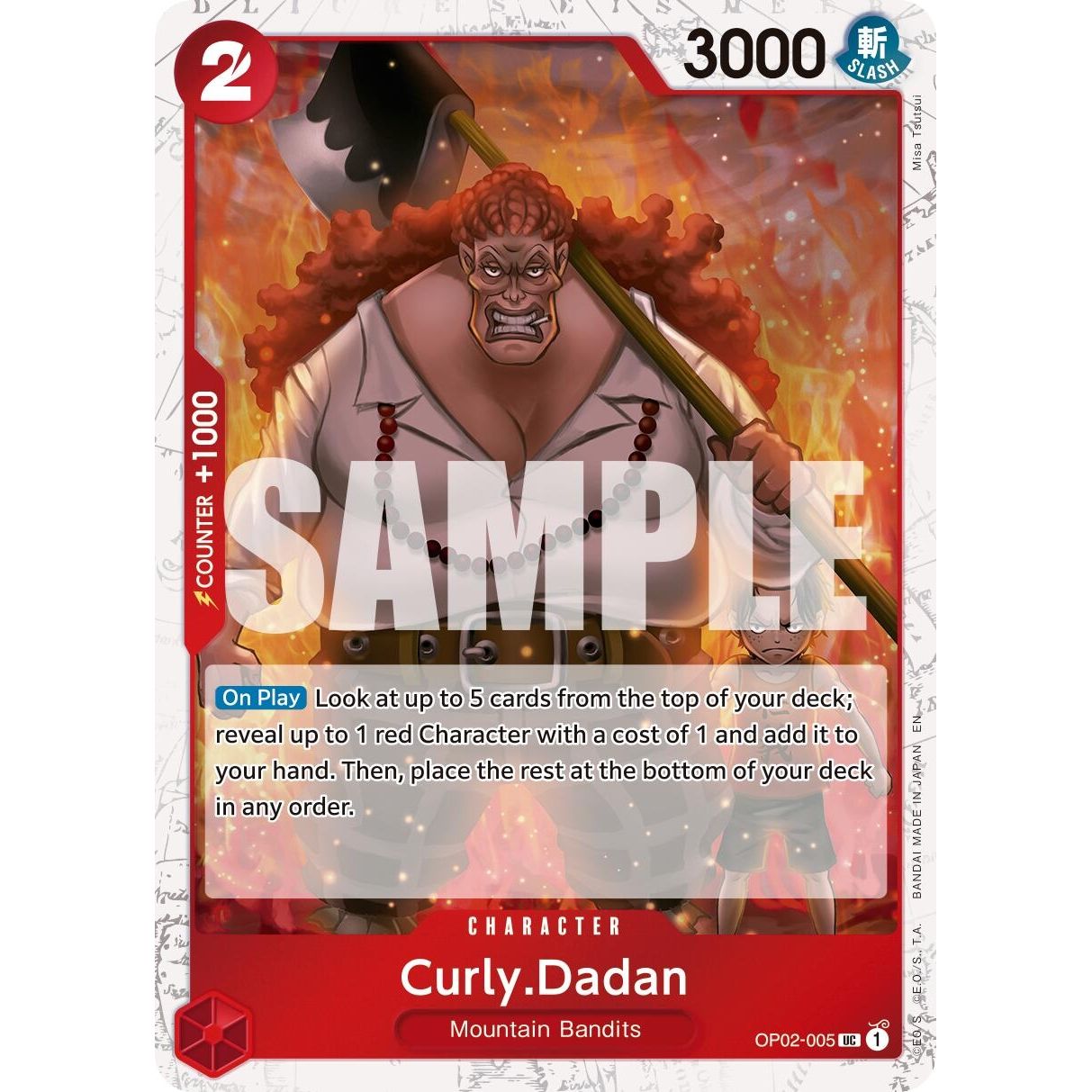 Image for Curly.Dadan (Pirate Foil) (OP02-005) (PRB-02) - One Piece Card Game