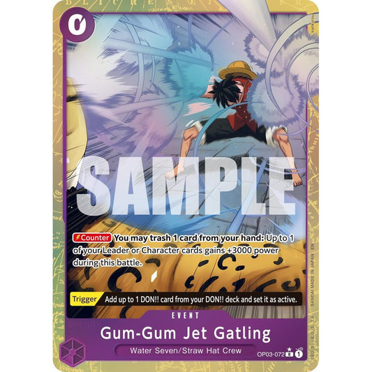 Image for Gum-Gum Jet Gatling (Alternate Art) (OP03-072) (PRB-02) - One Piece Card Game