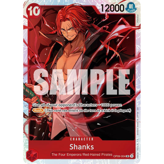 Image for Shanks - OP09-004 (Reprint) (OP09-004) (PRB-02) - One Piece Card Game