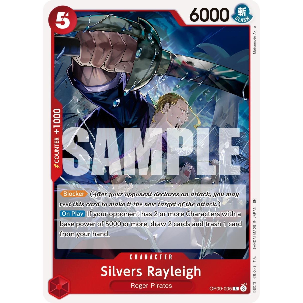 Image for Silvers Rayleigh - OP09-005 (Reprint) (OP09-005) (PRB-02) - One Piece Card Game