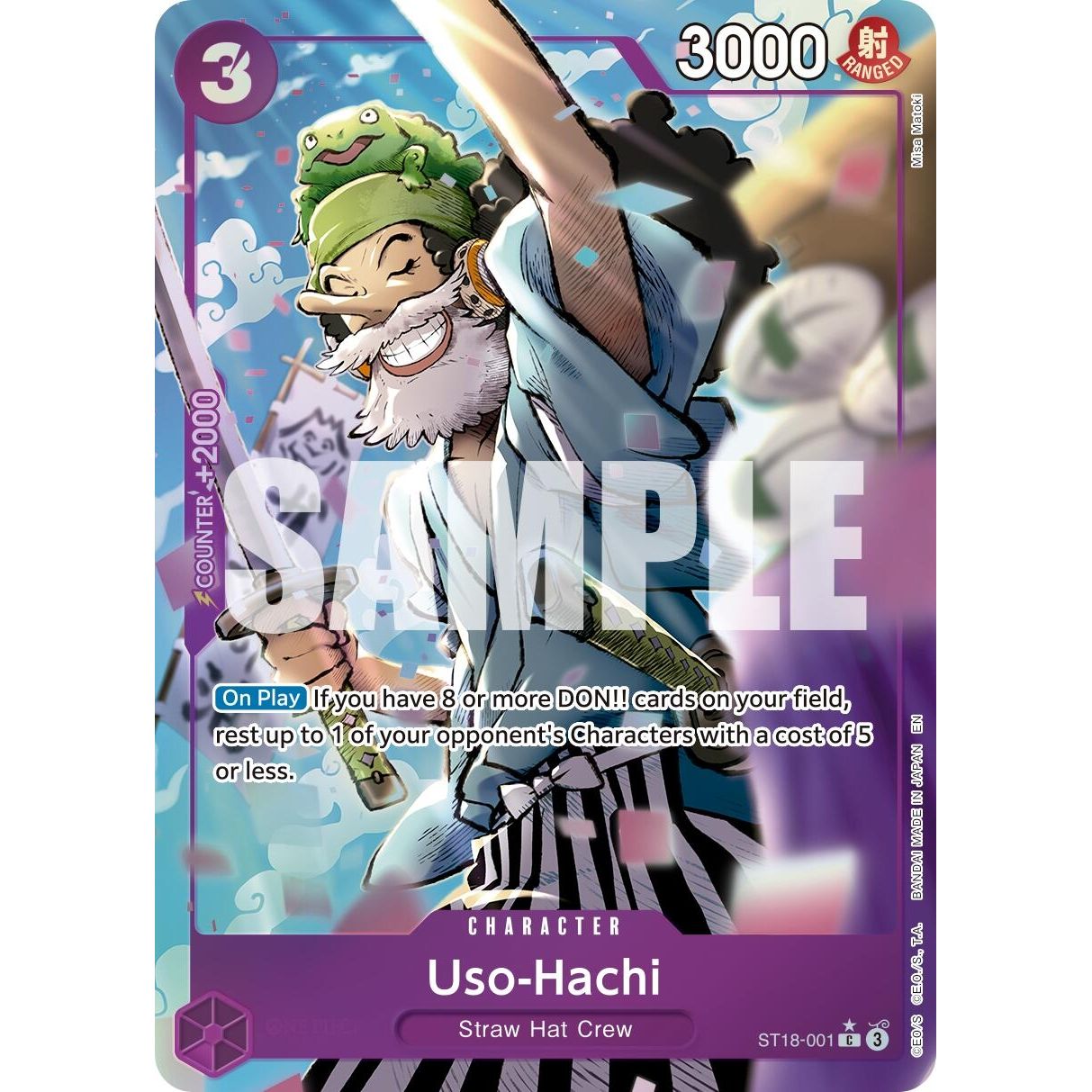 Image for Uso-Hachi (Alternate Art) (ST18-001) (PRB-02) - One Piece Card Game
