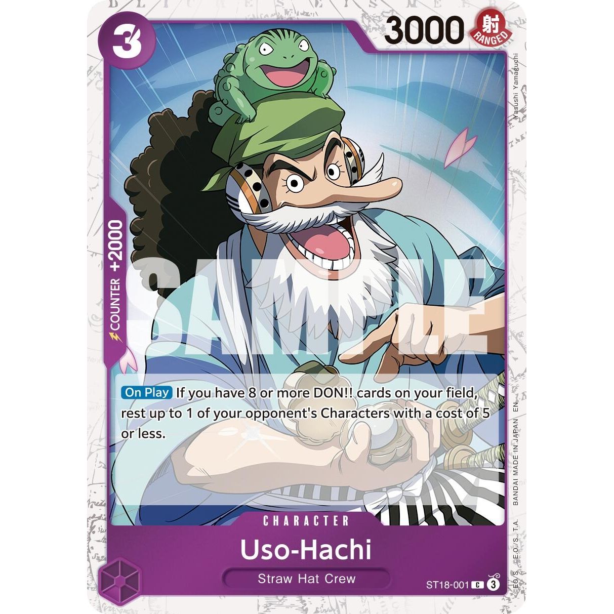 Image for Uso-Hachi (Pirate Foil) (ST18-001) (PRB-02) - One Piece Card Game