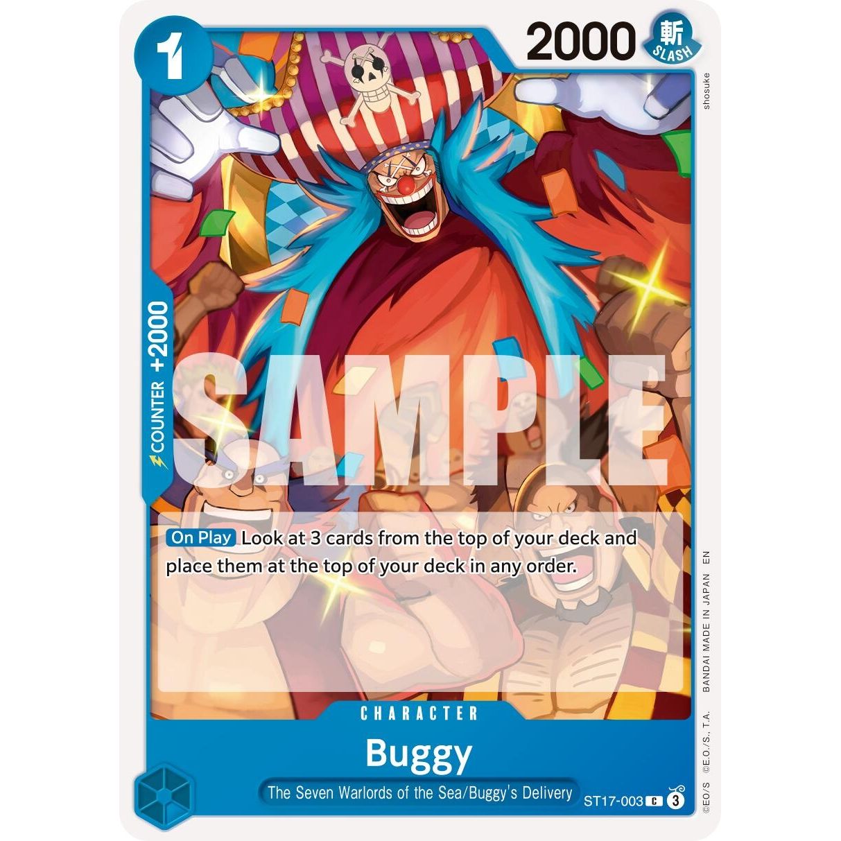 Image for Buggy - ST17-003 (Reprint) (ST17-003) (PRB-02) - One Piece Card Game