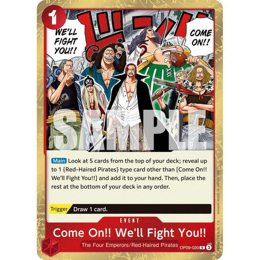 Image for Come On!! We'll Fight You!! (Reprint) (OP09-020) (PRB-02) - One Piece Card Game