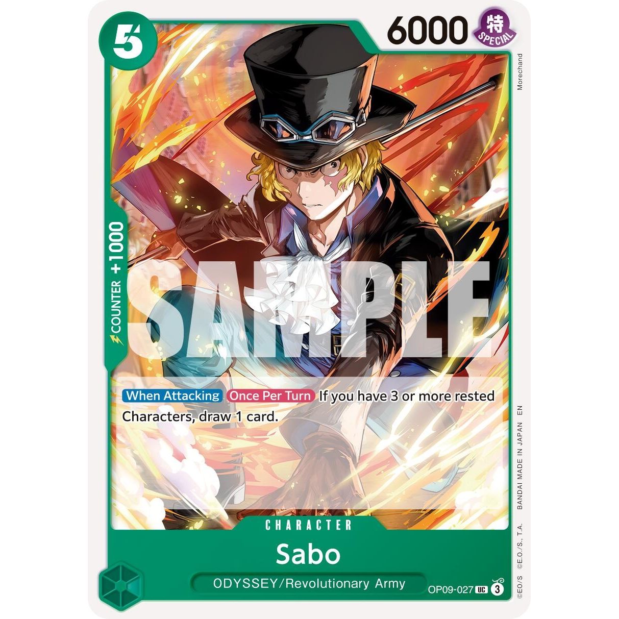 Image for Sabo - OP09-027 (Reprint) (OP09-027) (PRB-02) - One Piece Card Game