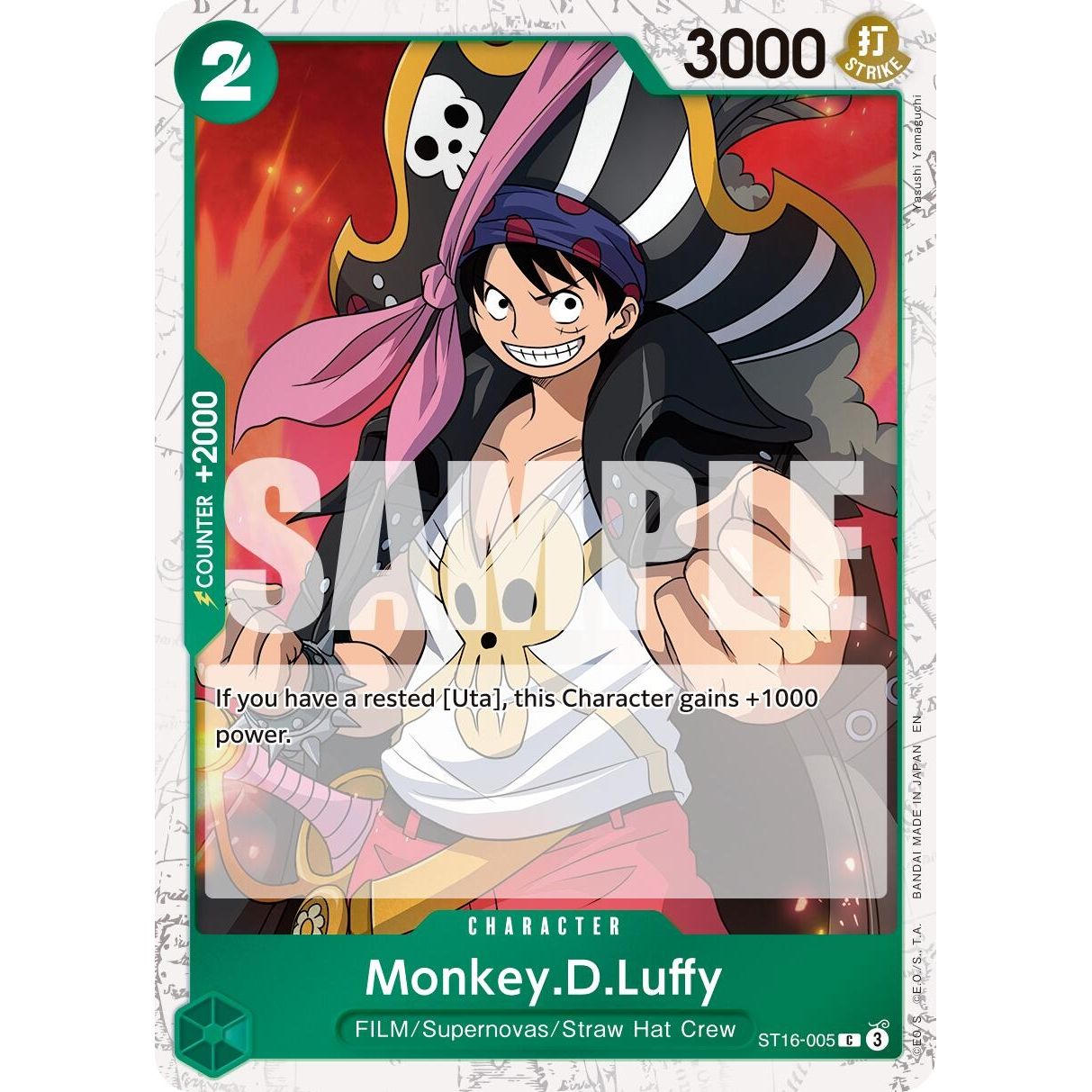 Image for Monkey.D.Luffy - ST16-005 (Pirate Foil) (ST16-005) (PRB-02) - One Piece Card Game