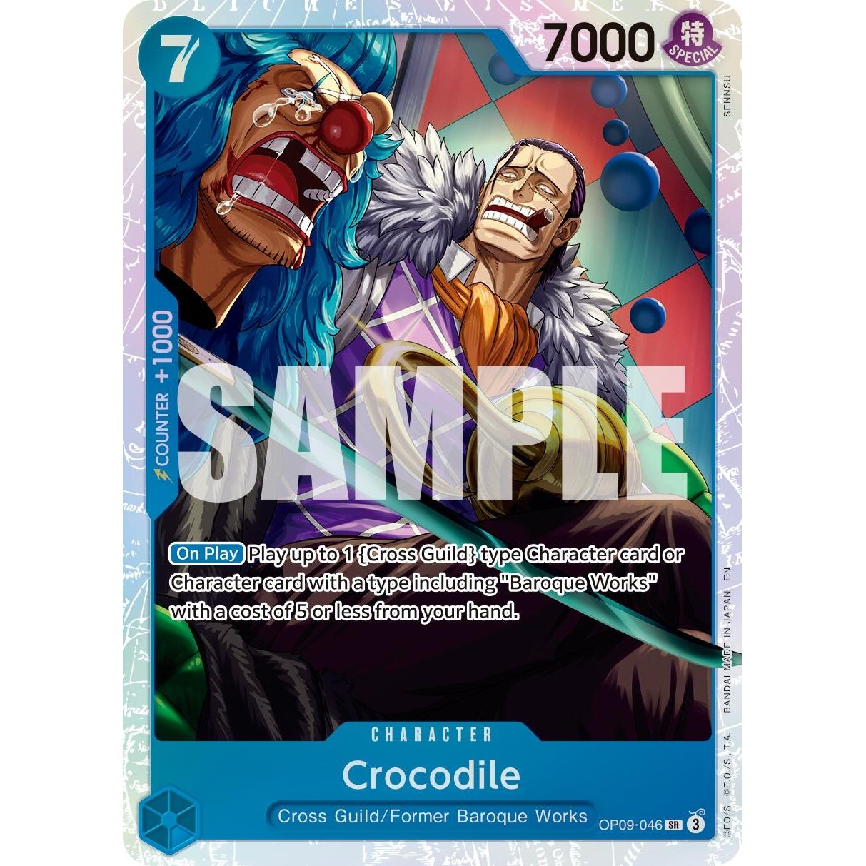 Image for Crocodile - OP09-046 (Reprint) (OP09-046) (PRB-02) - One Piece Card Game