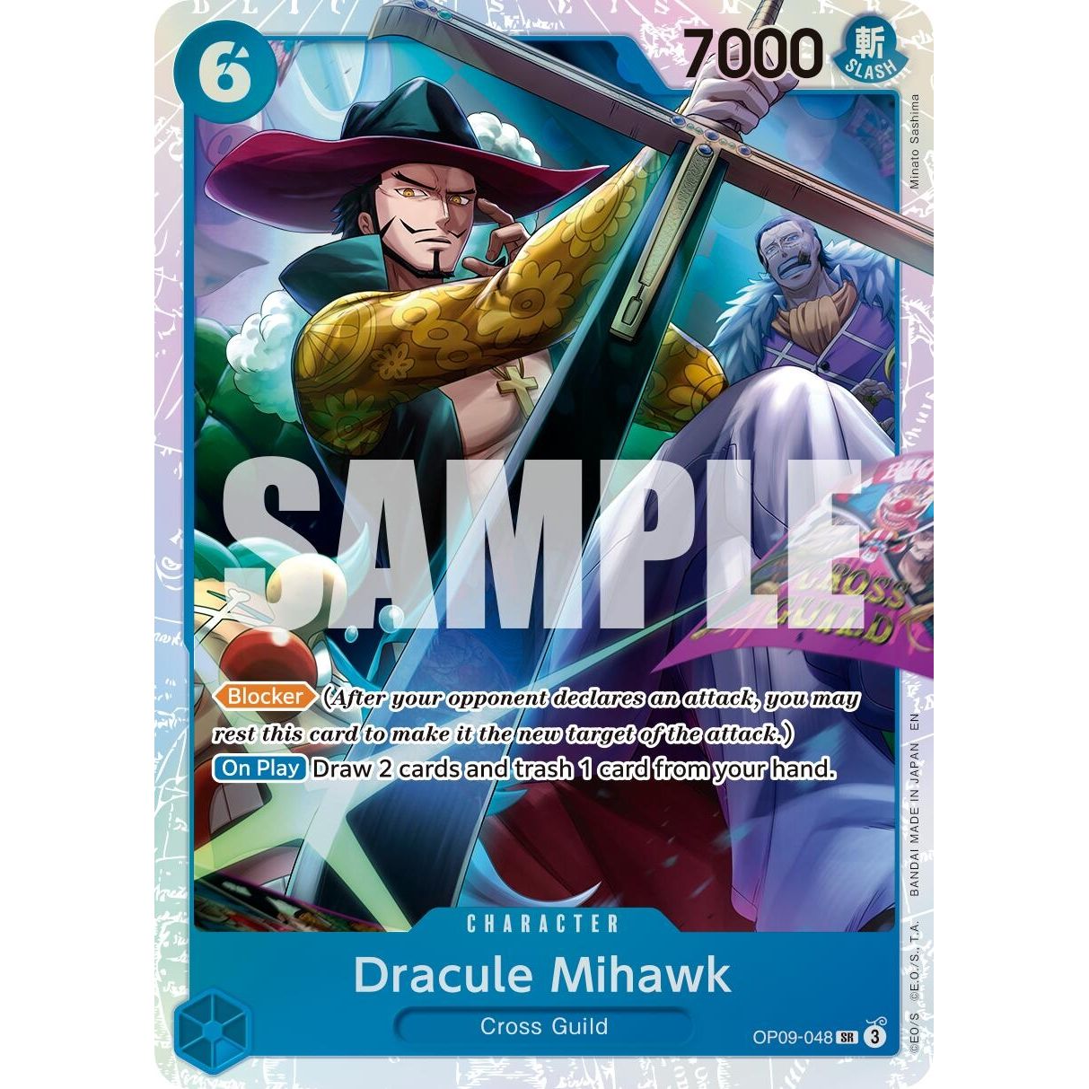 Image for Dracule Mihawk - OP09-048 (Reprint) (OP09-048) (PRB-02) - One Piece Card Game